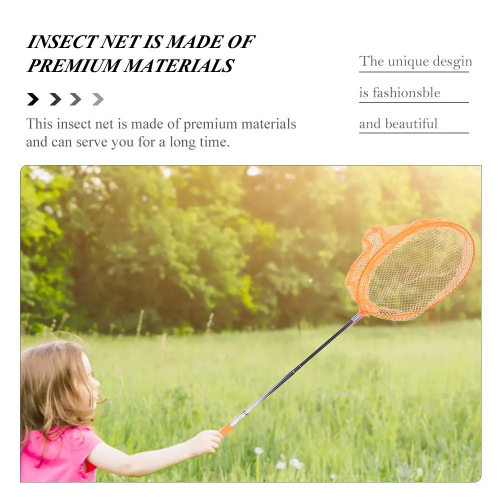 4 szt. Siatka do łapania owadów dla dzieci, do łowienia na świeżym powietrzu, na plaży, do zbierania owadów, wysuwana, rozciągliwa siatka dla dzieci