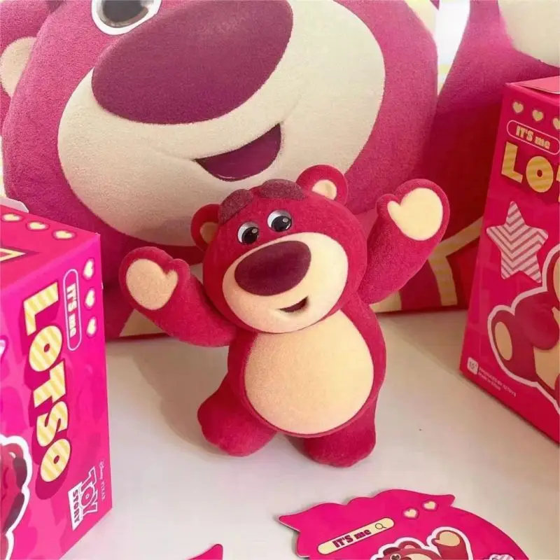 정품 52TOYS 디즈니 토이 스토리 로츠오 이츠 미 시리즈 블라인드 박스 스트로베리 베어 미니 애니메이션 피규어 미스터리 박스 인형 자동차 장식품