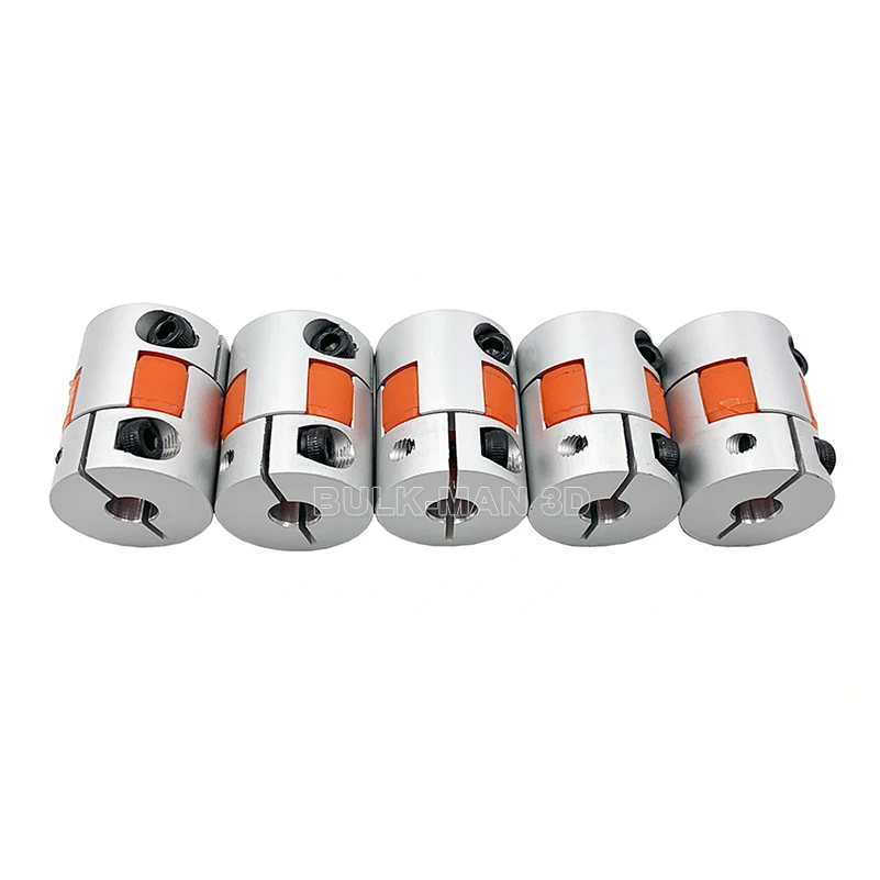 Due griffe D25L30 accoppiatore alluminio prugna giunto albero flessibile connettore motore passo-passo CNC 6.35mm 7mm 8mm