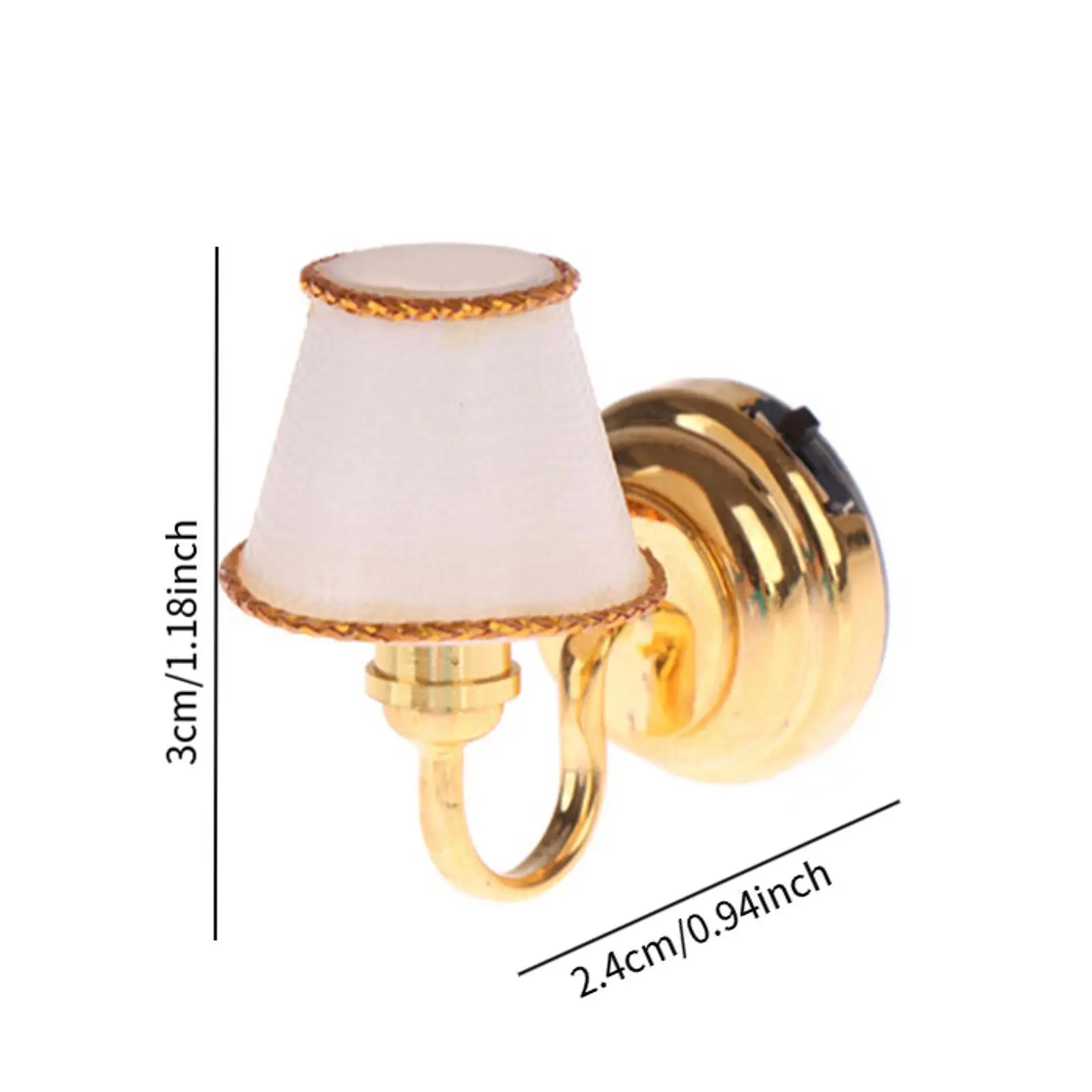 Applique murale pour maison de poupée 1:6 1:12, accessoire, ameublement de maison de poupée en cadeau