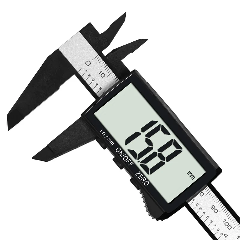 Electronic Caliper - Portable Digital Vernier Caliper Home DIY Plastic Measuring Tool for Outer/Inner Diameter Depth Measurement