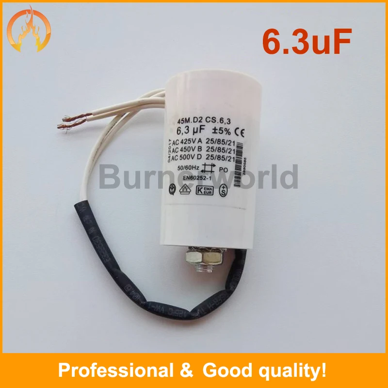 Riello burner electric capacity 4UF 5UF 6.3UF 12.5UF burner Motor capacitance