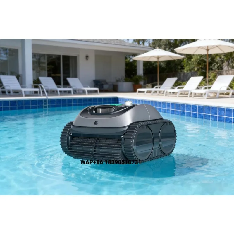 Professional Pool Robot Cleaner High Power Strong Suction Coverage for Pools High Power Automatic Pool Robot Large Clean Area