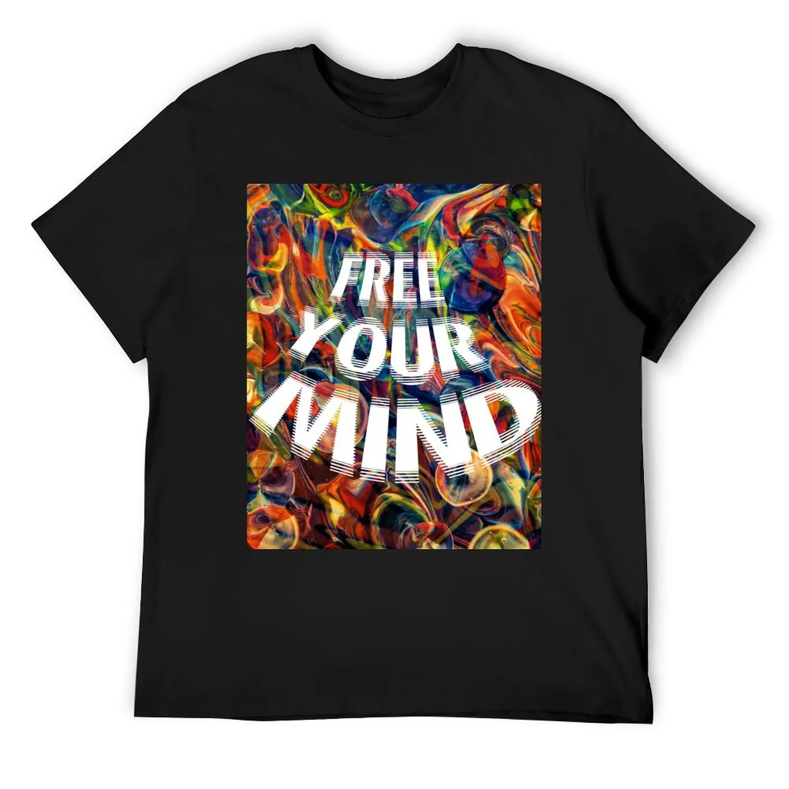 Free Your Mind trippy image T-Shirt aesthetic clothes cute tops essential t shirt shirts graphic tee t shirt men 100℅ cotton