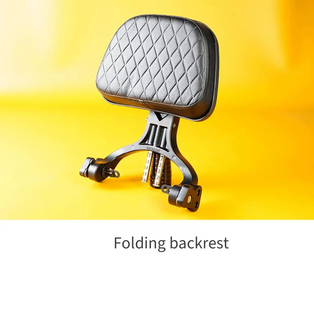 Cruiser Motorcycle Folding Passenger Sissy Bar Backrest Rear Seat Padded Lumbar‑Support Cushion Modified Accessories For BENDA C
