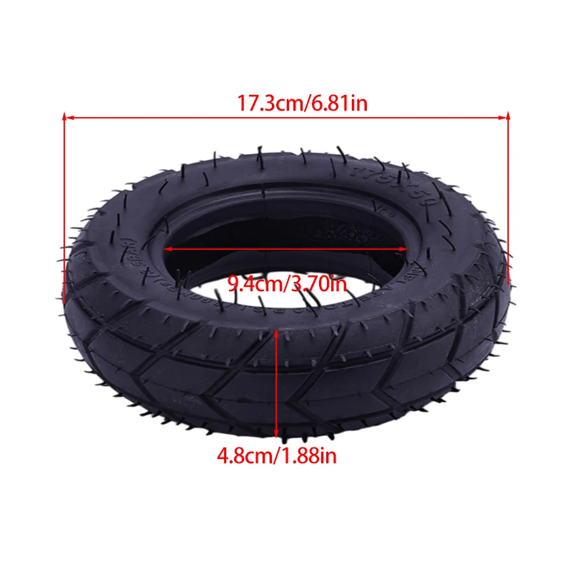 New175x50 square pattern outer tire, thickened anti slip and wear-resistant tire, strong grip,stab resistant, explosion-proof