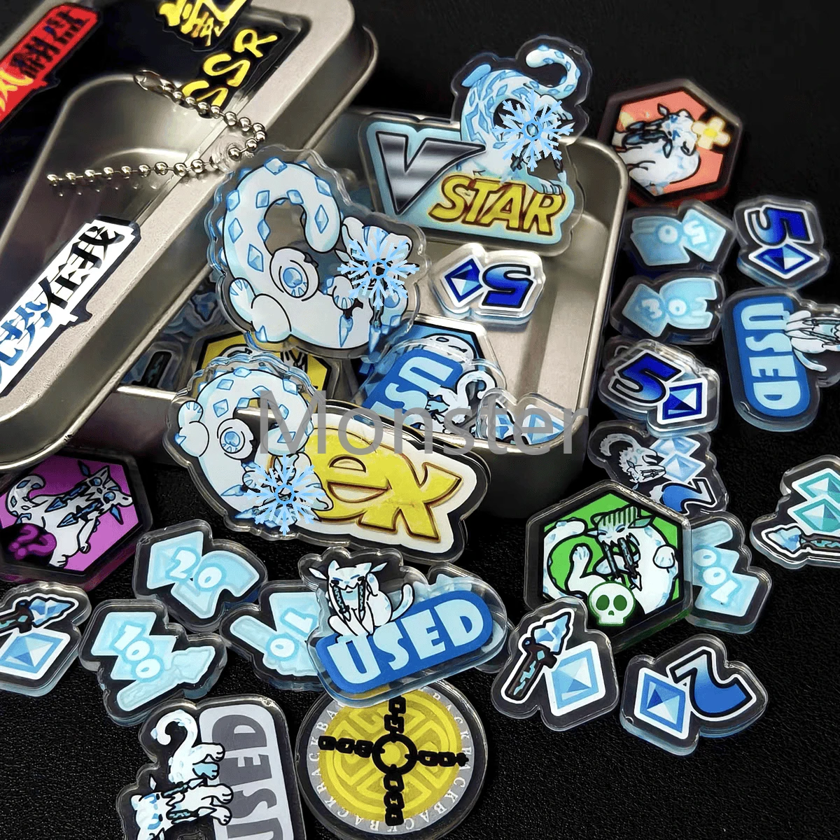 ポケモン-ptcg-ダメージインジケーターセット-チエン・パオテーマダイス-vstar-マーカー-ex-ボードゲームアクセサリー-ポケモンプレイヤーとファン向け