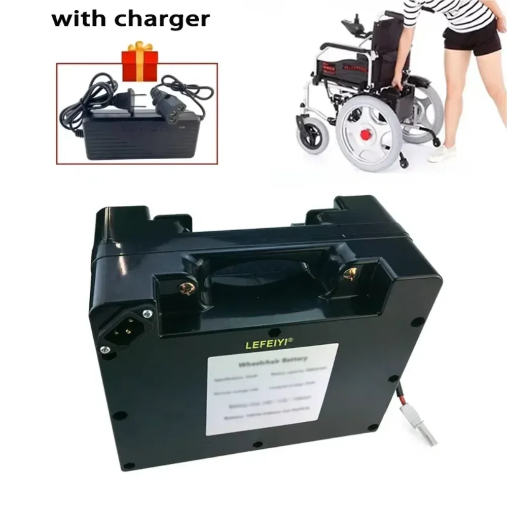 Akumulator litowy 24V 30000mAh do wózka inwalidzkiego elektrycznego, roweru, może zastąpić pakiet akumulatorów litowych 18650.