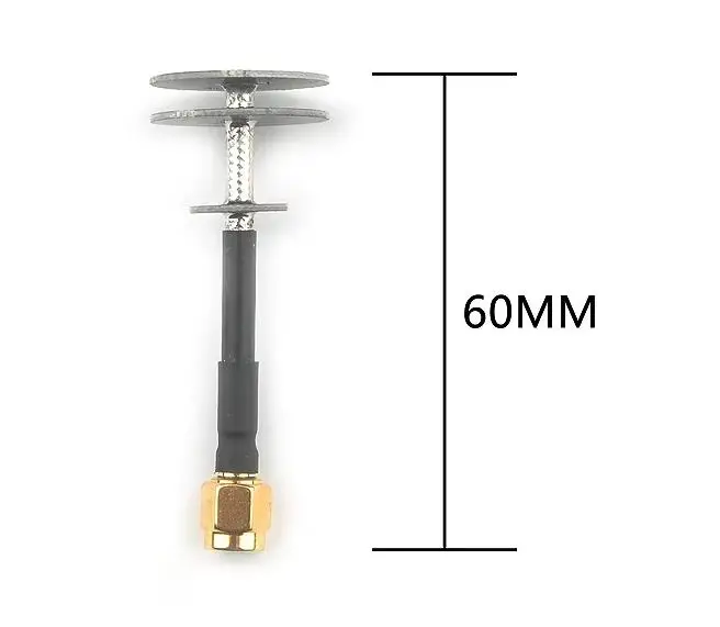 Happymodel 4.9-5.8GHZ معبد 3b RP-SMA هوائي هوائي متعدد الاتجاهات Rhcp يدور 360 درجة لطائرة بدون طيار Fpv طويلة المدى VTX