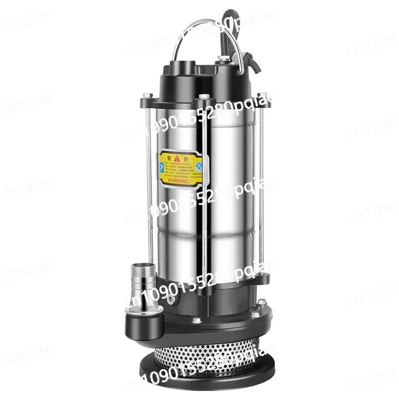 220V Stainless Steel Submersible Pump Agricultural Pumping Garden Tools Underwater Sewage Self-priming Pump Drainage Lrrigation