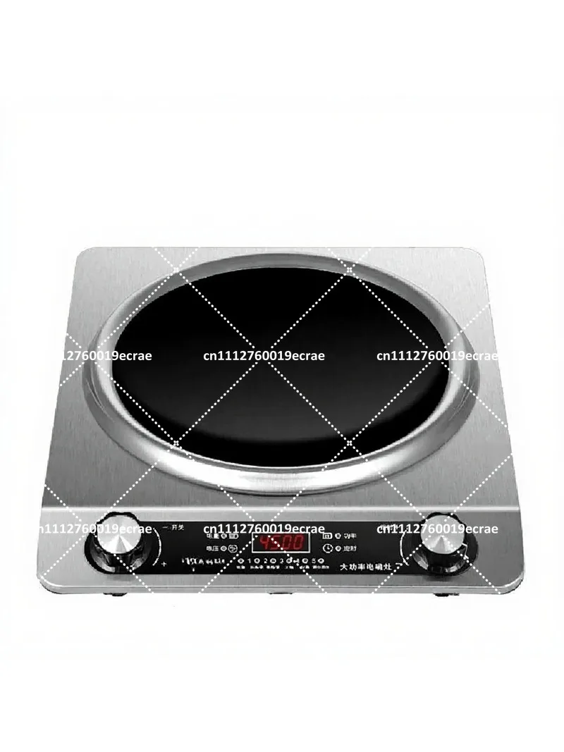 Concave Induction Cooktop, Commercial Shabu Shabu Hot Pot Cooker, High Power Stir-Fry Multi-Functional Electric Stove