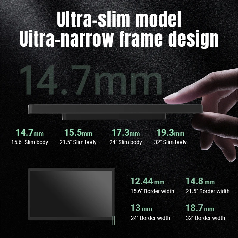 منتج جديد لعام 2024 WF2485T RK3588 تابلت ذكي بإطار ضيق للغاية مقاس 24 بوصة إصدار أندرويد 13 مع واي فاي إيثرنت