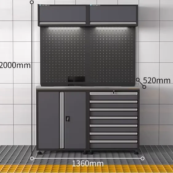 Tool Cabinet Heavy Duty Workshop Storage Large Combination Garage Workbench Furniture Modular Tool Chest