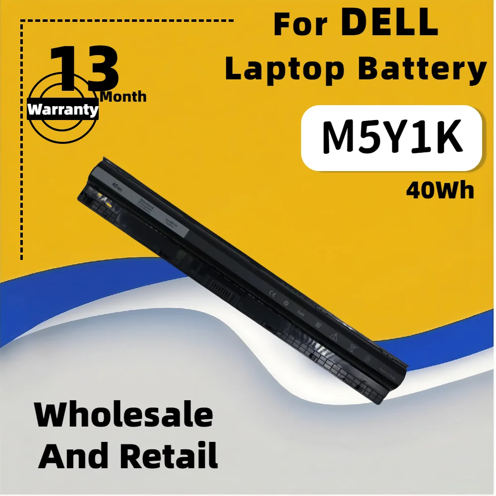 

FRLESUI M5Y1K 40Wh Laptop Battery For DELL Inspiron 3565 3576 3476 3567 5758 5759 5555 For Dell Vostro 3558 3568 3578 3478