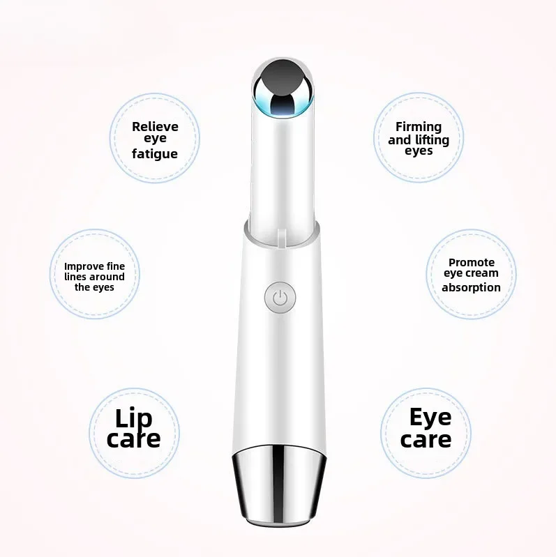 Nowe urządzenie kosmetyczne do oczu Pink Eye, urządzenie do masażu wibracyjnego, fototerapia, urządzenie kosmetyczne do oczu z funkcją podgrzewania, do użytku domowego.