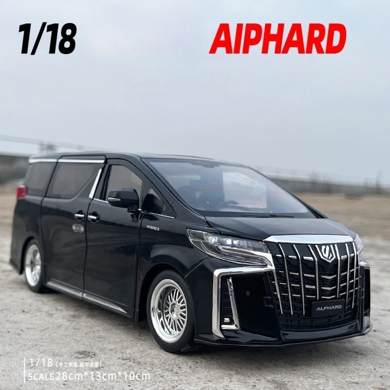 

Модель автомобиля Alphard MPV 1:18, литая металлическая игрушечная машинка со звуком и светом, коллекционная, подарок для детей
