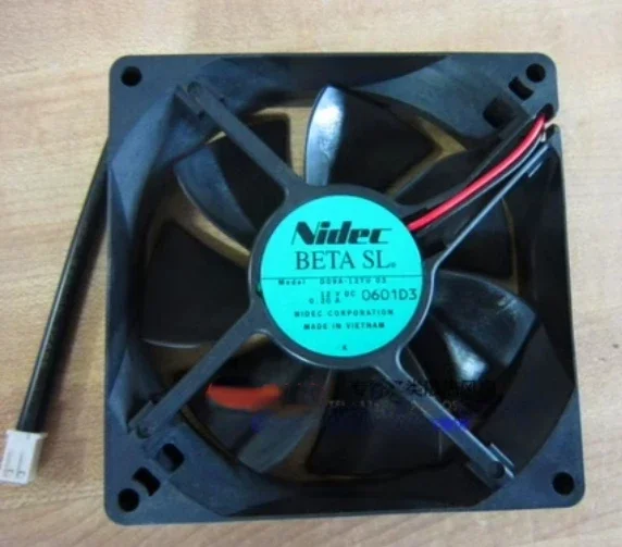 Nidec D09A-12TU 03 DC 12 В 0,2 А 2-проводной 92x92x25 мм Вентилятор охлаждения сервера