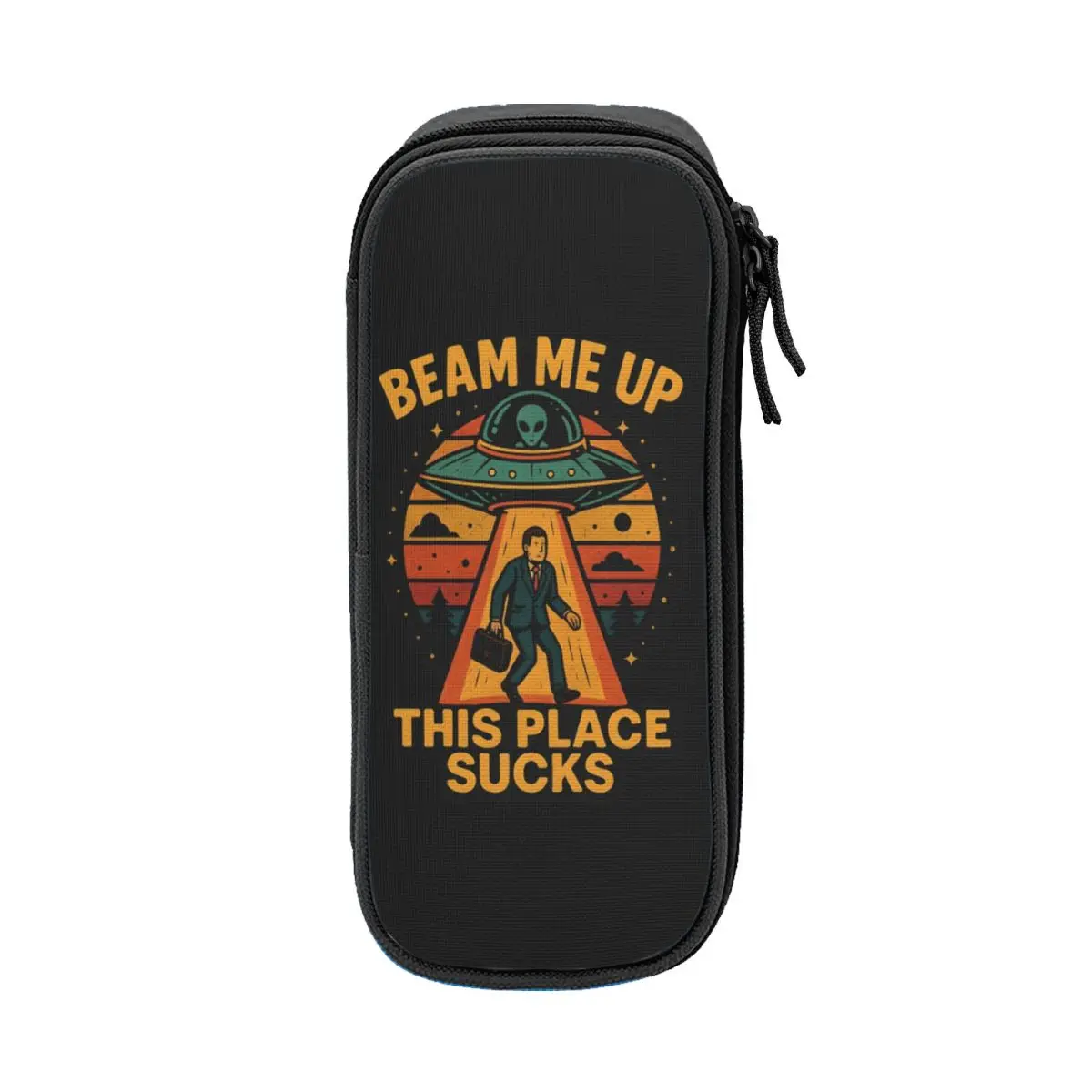 

Beam Me Up This Place Sucks Pencil Cases Pencilcases Pen for Girls Boys Big Capacity Bags Students School Gifts Stationery