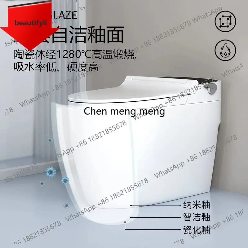 A17 Plug-in-free mechanical smart toilet ceramic water tank siphon type waterless flushing