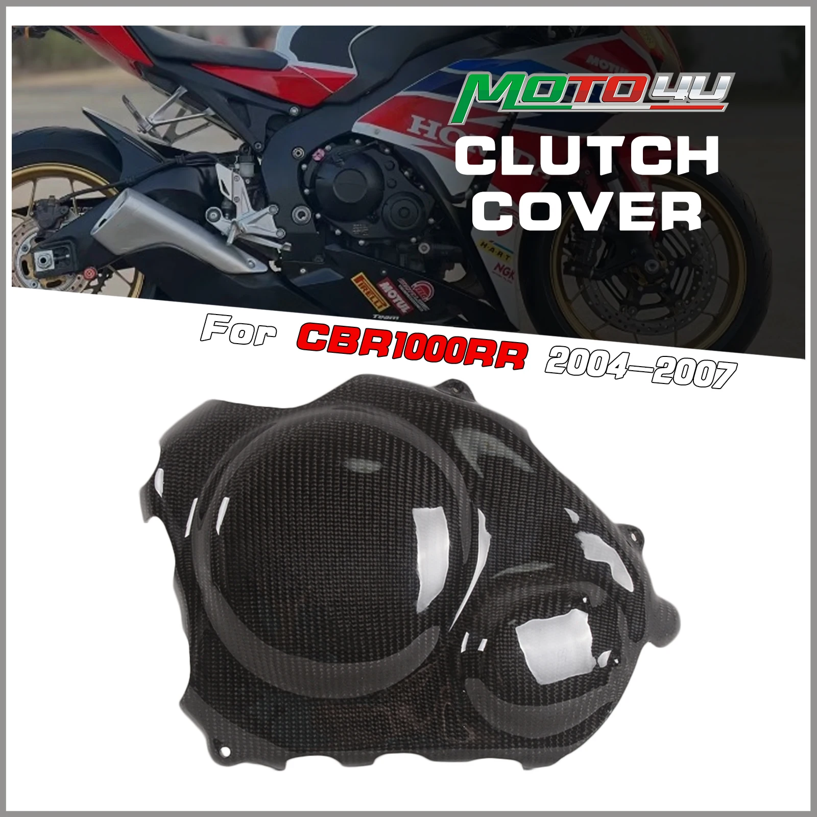 

For HONDA CBR1000RR 2004 2005 2006 2007 Carbon Fiber Clutch Cover 1PC Accessories Crankcase Protection Motorcycle Modification