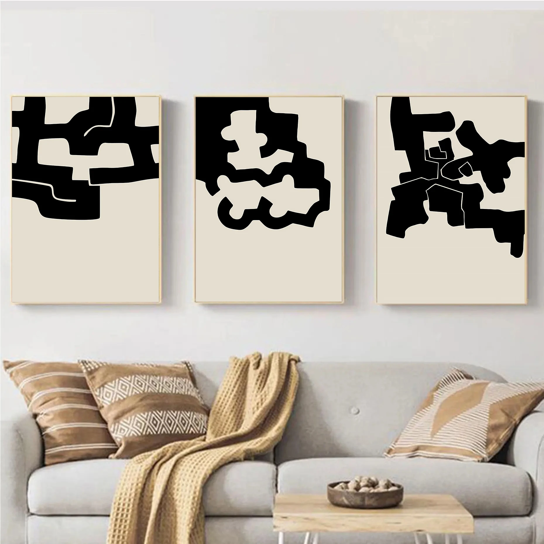 Minimalist Eduardo Chillida Geometry Sculpture Museum Artwork Poster Canvas Painting Wall Art Pictures Modern Home Decor