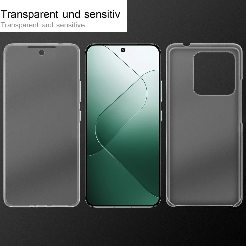 360° FULL BODY COVER CASE FOR XIAOMI MI 14 13 13T 12 12T 12X 12S 11 11T PRO LITE CLEAR HYBRID SILICONE SOFT HARD SHELL XIOMI 14