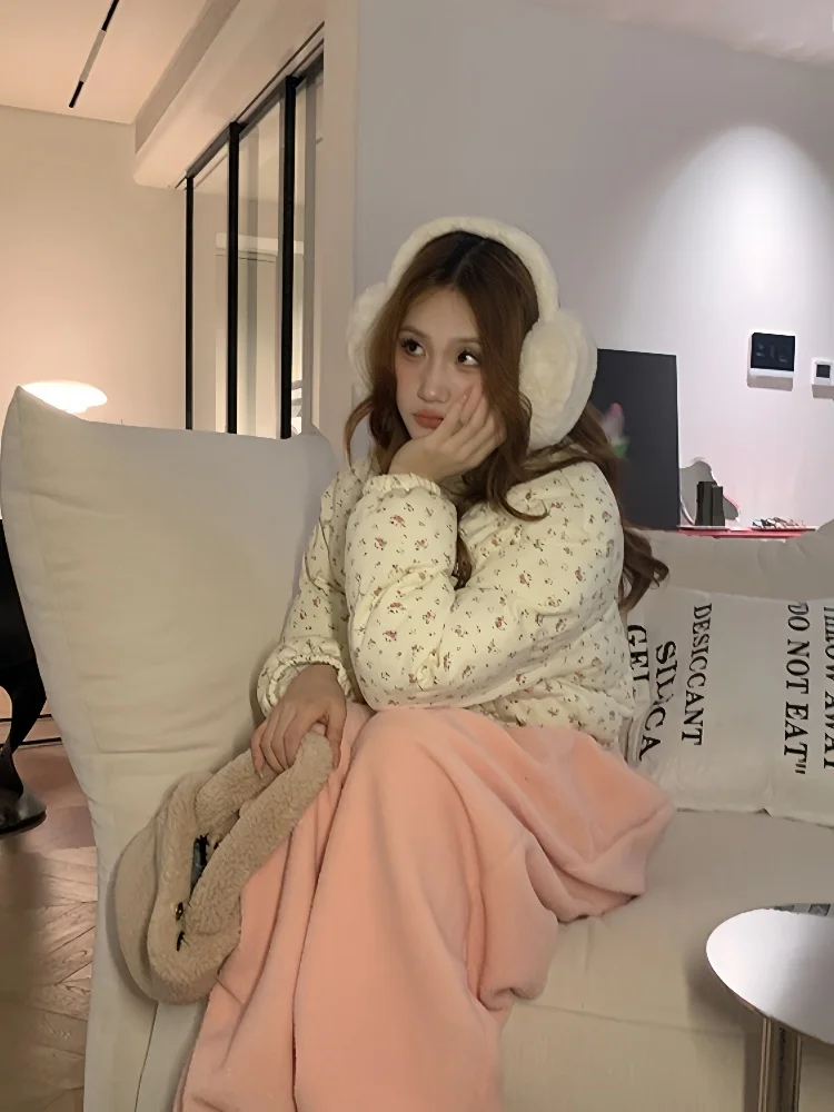 سترة قطنية قصيرة وسميكة للنساء، ملابس خارجية شتوية بأسلوب كوري، معطف قطني ناعم وأنيق وفضفاض للسيدات