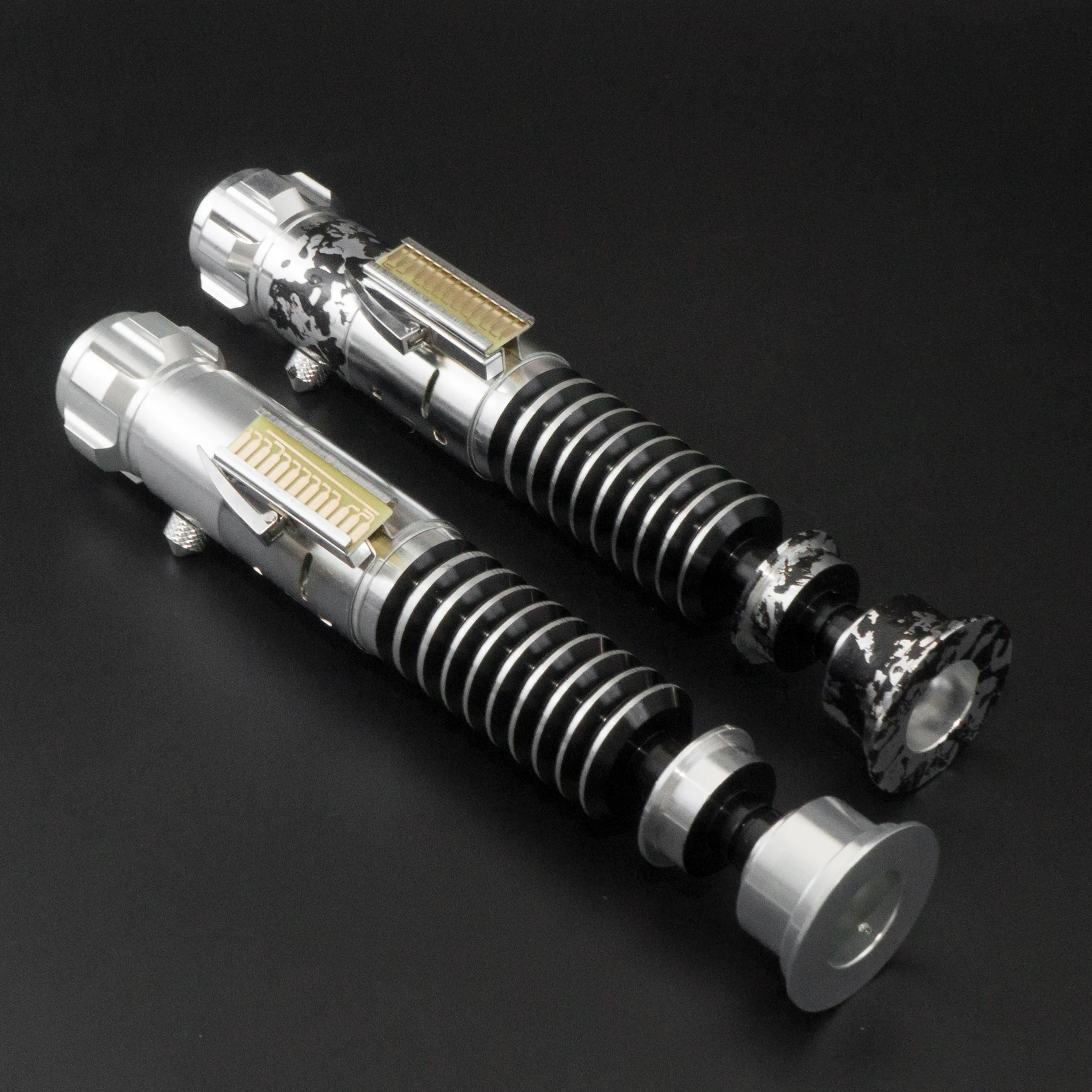 Luke Sywalker V2 Empty Hilt Handle Lightsaber Same size as 89sabers Restored Movie Prop Metal Shell Laser Sword Toys