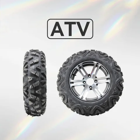 (휠 허브 모델) 14인치 ATV 타이어(림 포함) 26*9-14 모든 지형 오토바이 타이어