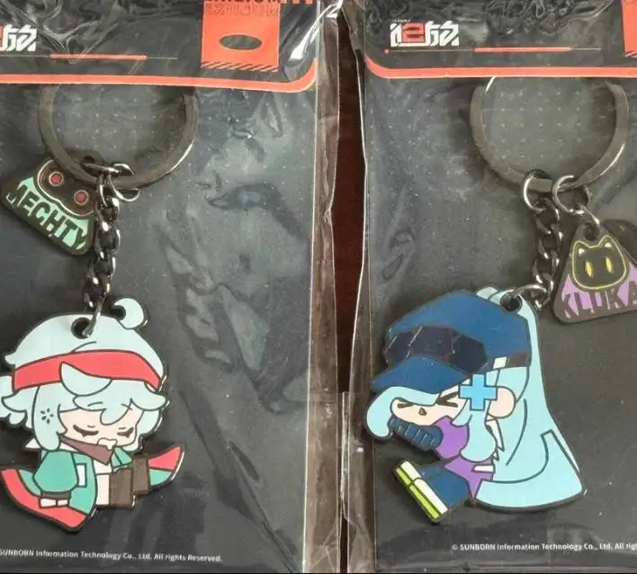 Llavero Metálico con Personaje Chibi de Girls Frontline 2 Acg Exilium, Versión Q, Adorno para Mochila, Mercancía Oficial del Juego, Regalo Coleccionable