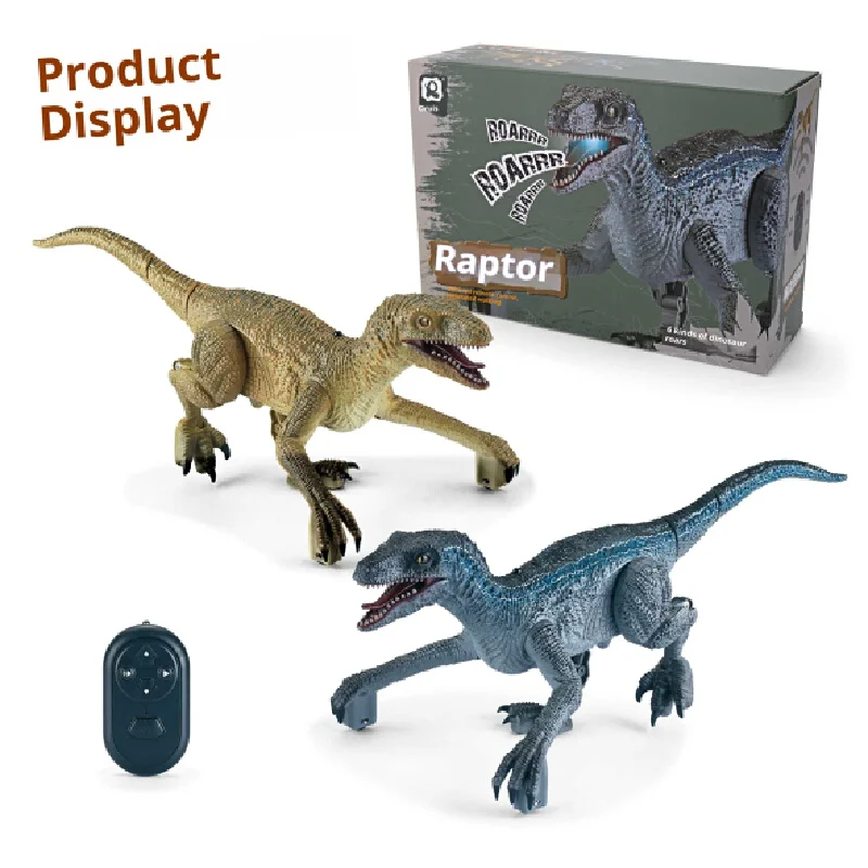 Zdalnie Sterowany Dinozaur Zabawka Elektryczny Chodzący Krzyczący Velociraptor T-Rex Model Zwierzęcia Jurajskiego dla Przyjaciela Najlepszy Prezent