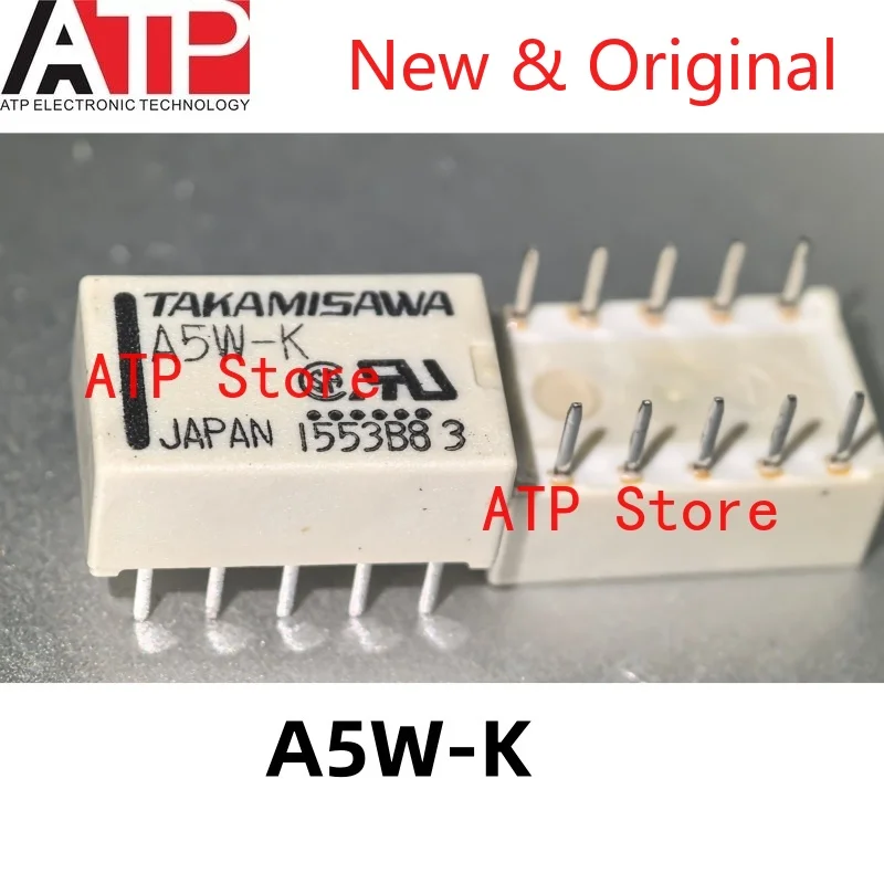 10PCS A5W-K 10 pin 5V 1A environmental protection signal relay Original spot inventory