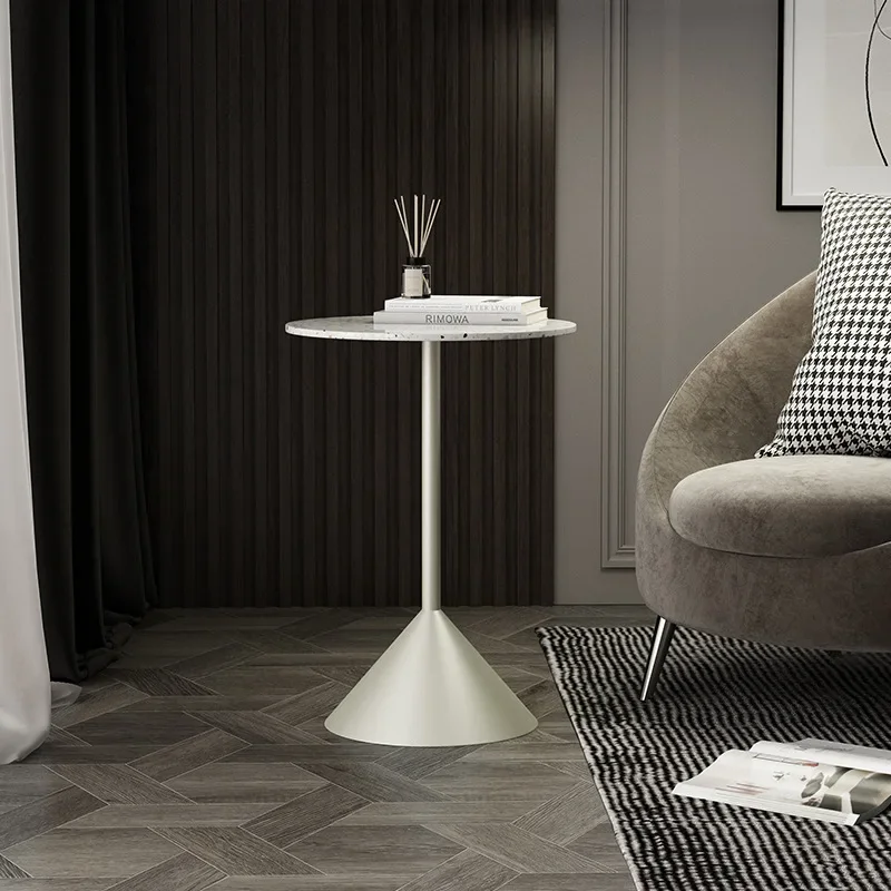 زوايا جانبية، طاولة مستديرة صغيرة فاخرة خفيفة، طاولة جانبية للأريكة الشمالية، طاولة قهوة تيرازو