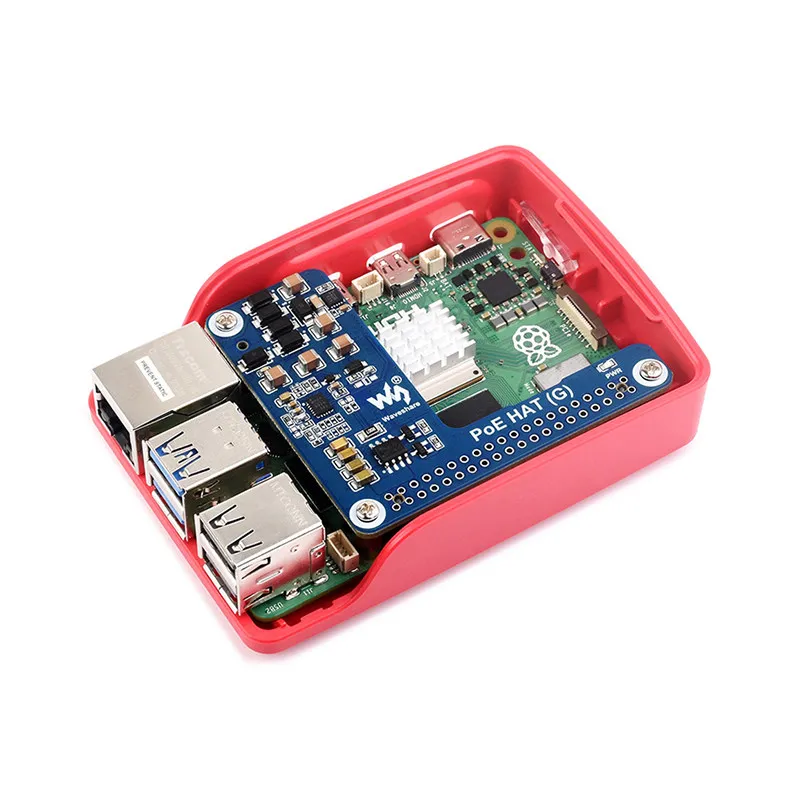 Woli Raspberry Pi 5th generation Pi5 PoE Gigabit Ethernet power supply expansion board 5V interface 802.3af at standard
