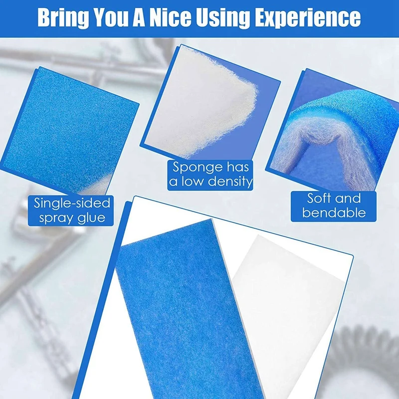 ABRW Airbrush Booth Filter 16x7.25 Inch Fiberglass Spray Booth Exhaust Filter Pad for Master Paasche