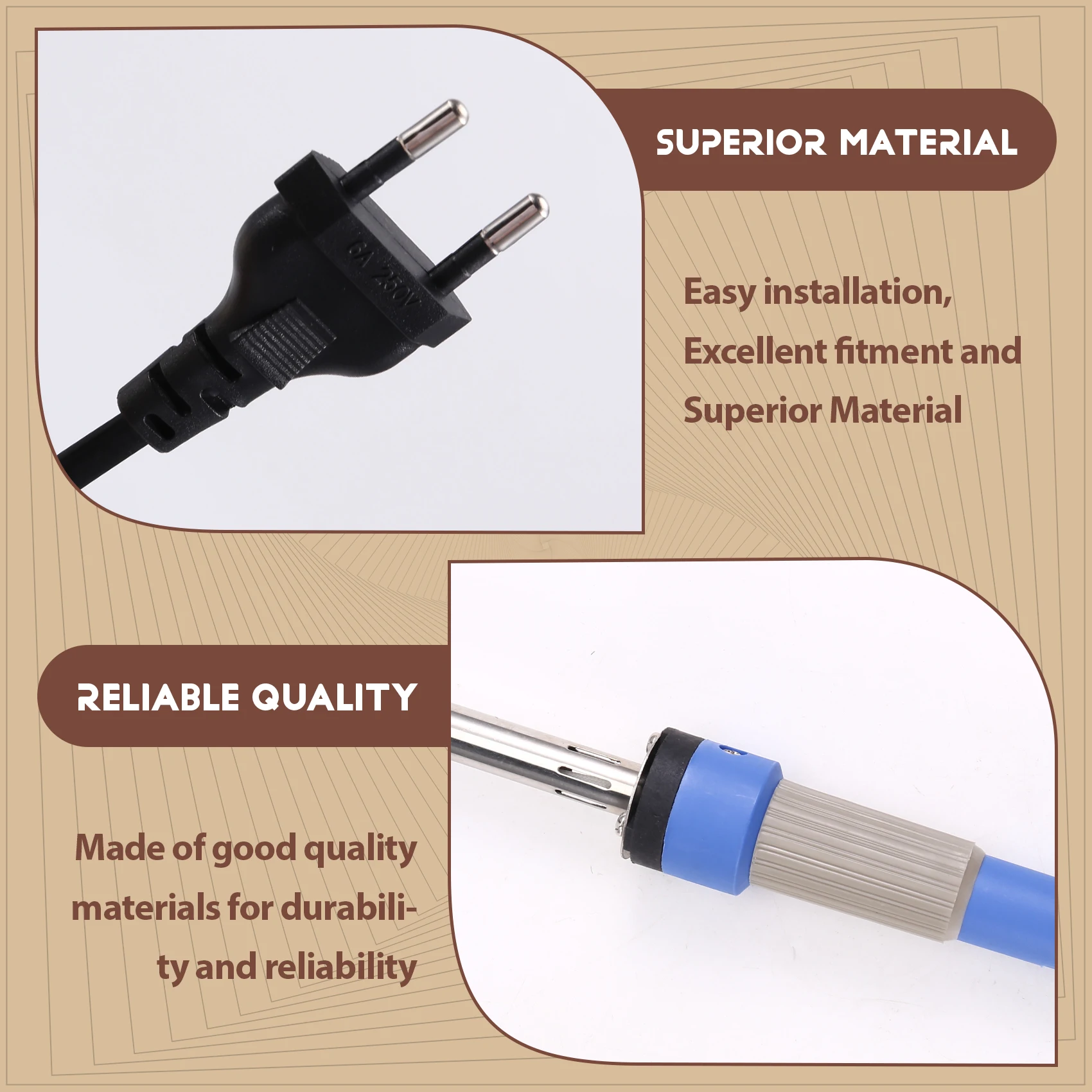 

IALJ-Wood Burning / Carving Set Letter Soldering Iron Pen DIY Tools Alphabet Number Template For DIY Embossing EU Plug