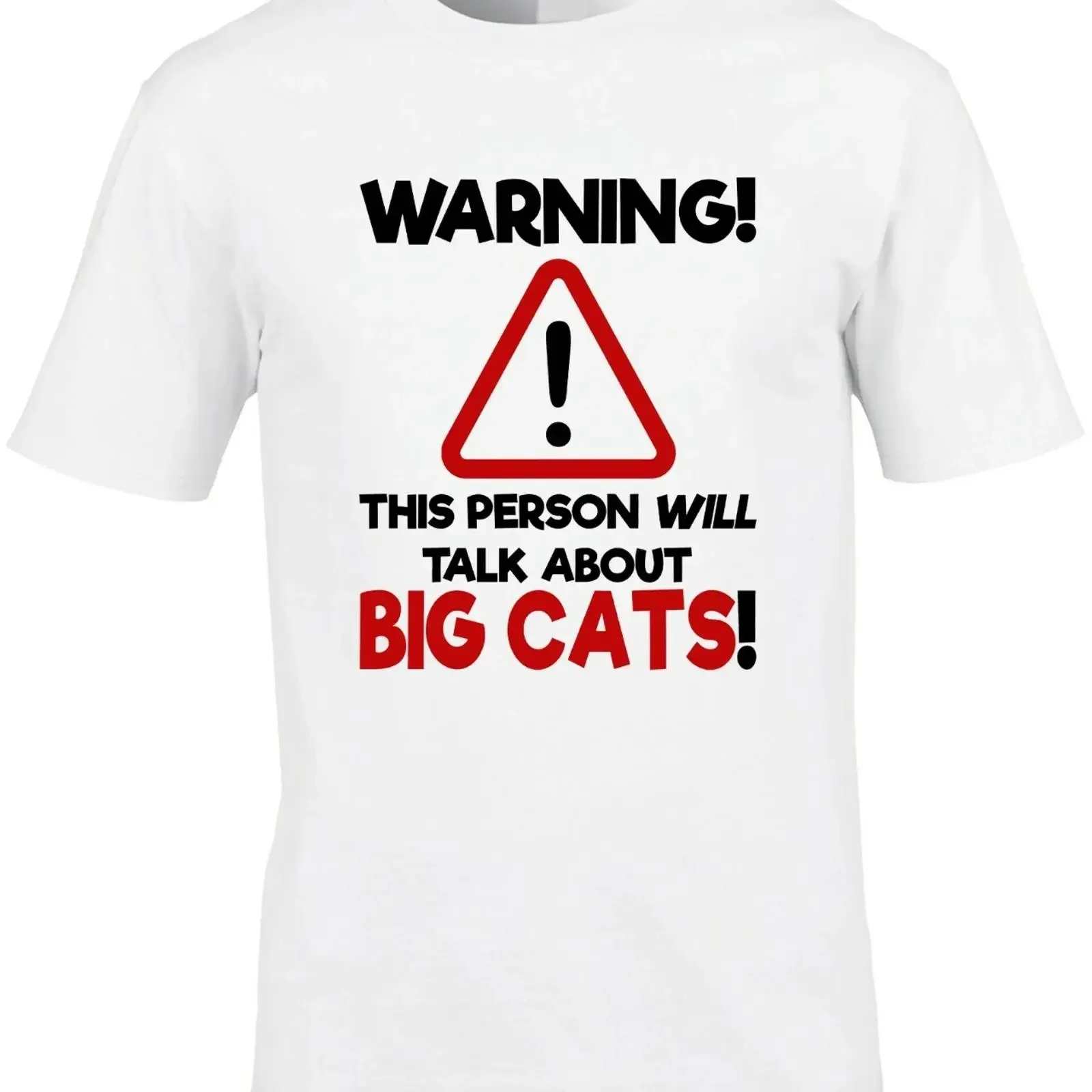 Big Cats Mens T Shirt Animals Zoo Sanctuary Vet Cool Lion Tiger Joke Idea vintage Washed Unisex designer clothes streetwear
