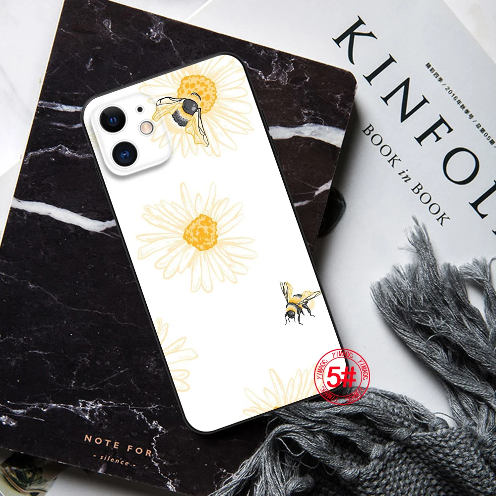 Coque en silicone souple avec illustration d'abeille pour Redmi, 10A, 7, 7A, 8, 9A, 9, 9A, 9C, 10, 9T, 10X, lt10A, 10C, K20, K30, K40 Pro