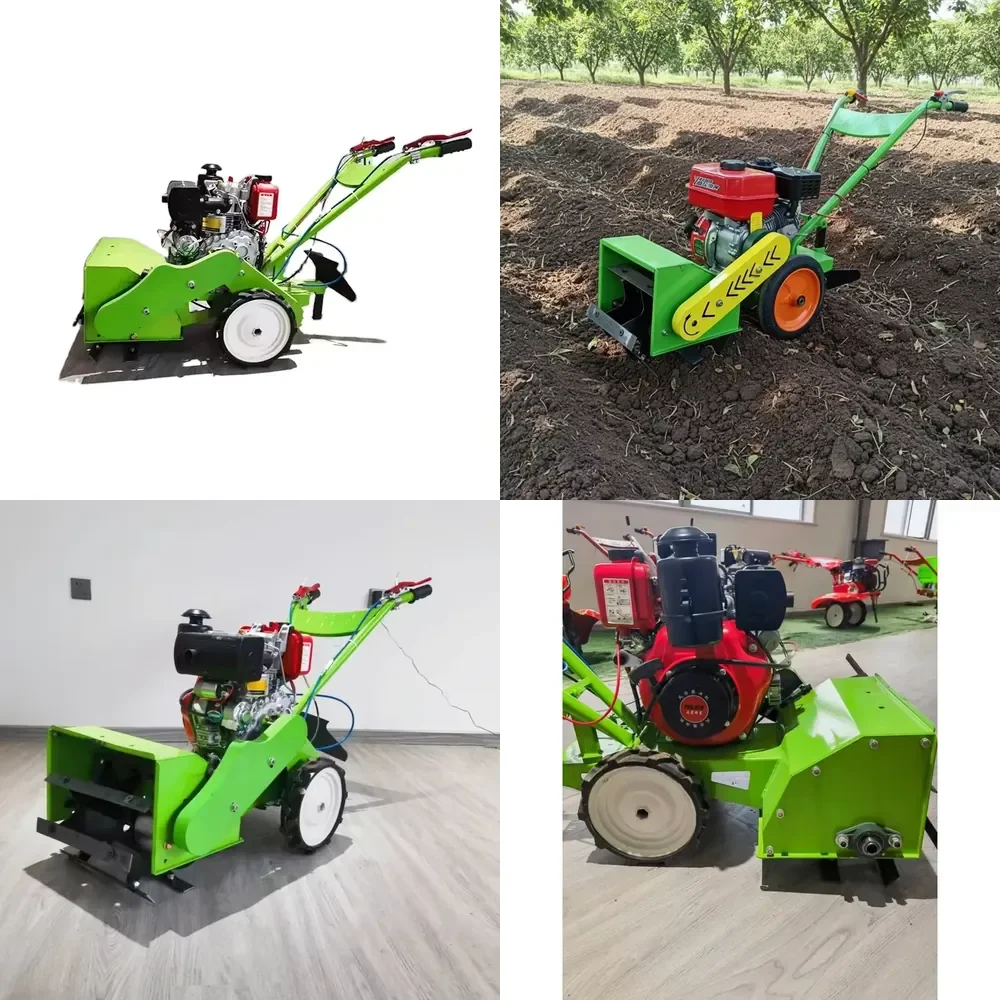 Multi-function Weeder Self-Propelled Rotary Tiller Micro-Tiller Small Trenching Machine Soil Loosening Machine Plow