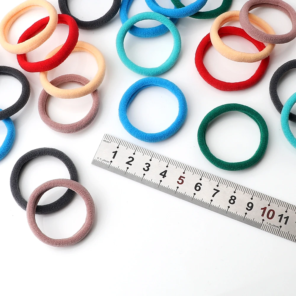 20-200 Teile/satz Gummi Haarband Haarbänder Haar Zubehör Elastische Dehnbare Haargummis Für Frau Mädchen Pferdeschwanz Halter Kopfbedeckungen – Detail 9