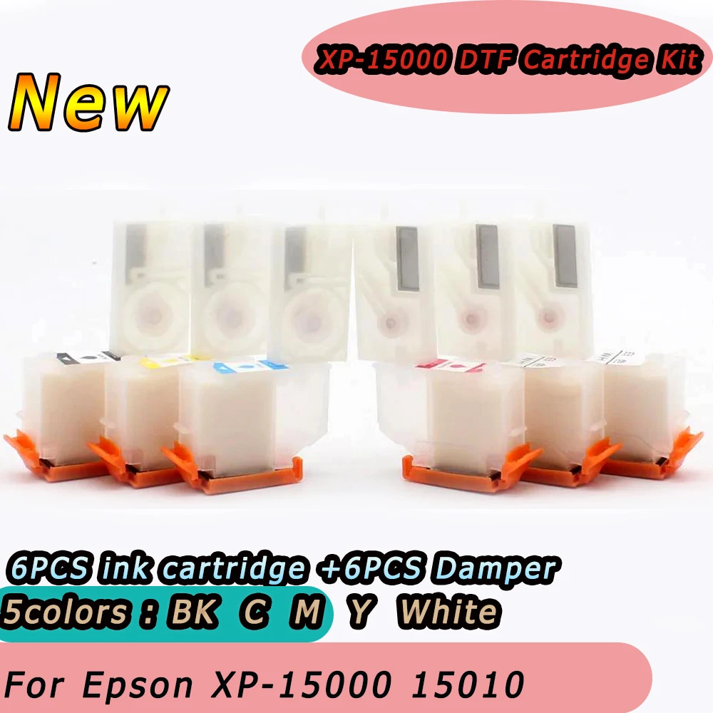 

XP-15000 DTF Cartridge Kit no Chip XP-15000 15010 15080 Direct Transfer Film CISS Damper Kit Modification Ink Supply Filter