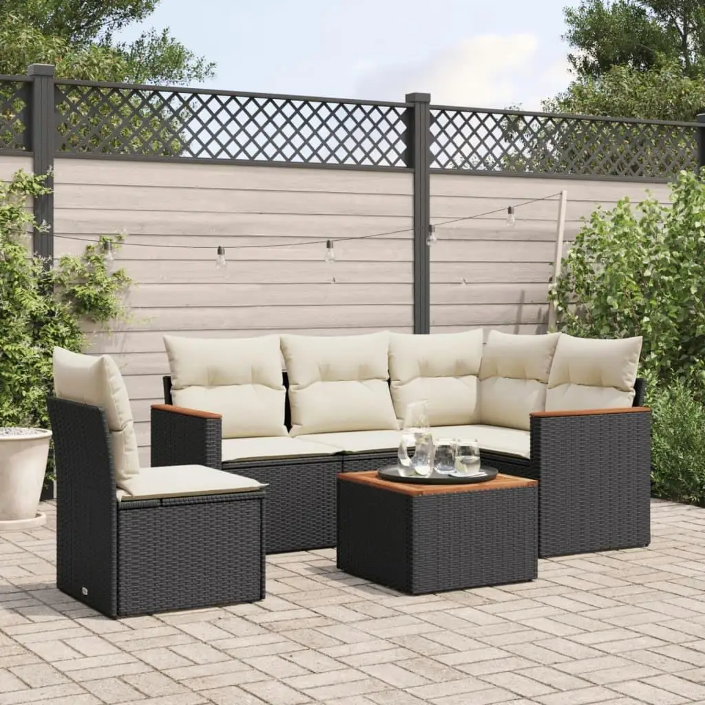 

Stylish Black Garden Sofa Set Outdoor Furniture Comfortable Seating for Patio and Backyard Decor