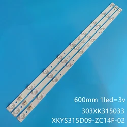 Listwa oświetleniowa LED 9 u nas państwo lampy 303XK315033 XKYS315D09-ZC14F-02 E356289 dla LE32H31 LE32H33S