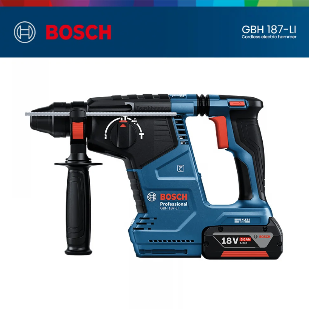 

Bosch GBH 187-LI Corless Rotary Hammer Intelligent APP Control Electric Hammer Bare Machine without Battery