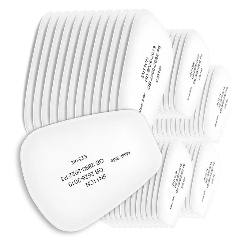 A60zfor Dust-Proof For Dust& Torch Cutting 80 PCS 5N11 Respirator Filter Cartridge For 6200, 6502, 7502, Series Masksmay
