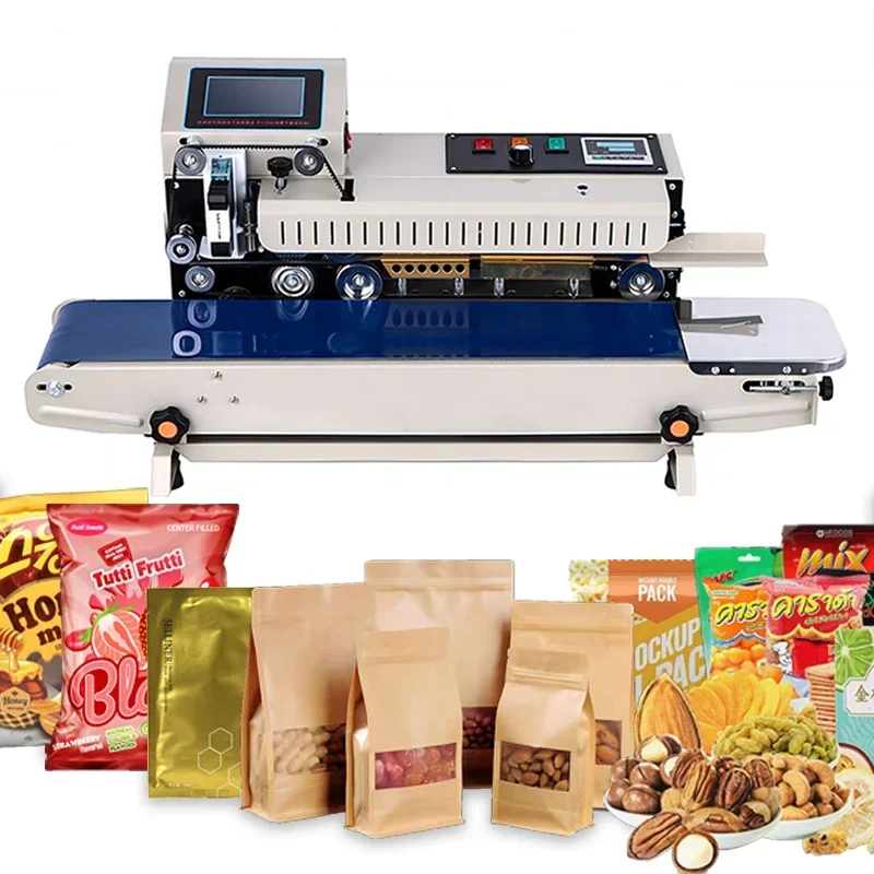 Semi-automatic Continuous Heating Business Portable Bag Sealing Machine 2024, with Code Valid Period