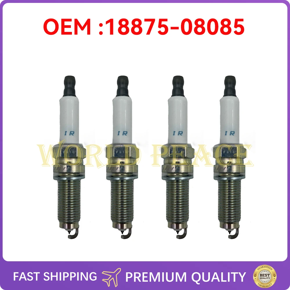 4 Pcs 1887508085 SPARK PLUG ASSY 18875-08085 for HYUNDAI AVANTE KIA K5 20