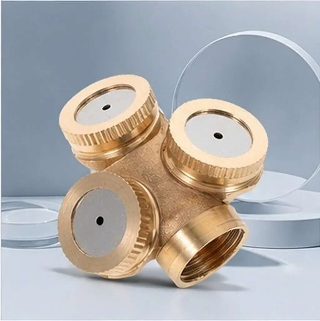 Truck Tire Cooling Water Spray Nozzle 3-Hole Metal Washer Head Universal Commercial Use Wheel Hub Sprinkler System Adjustable