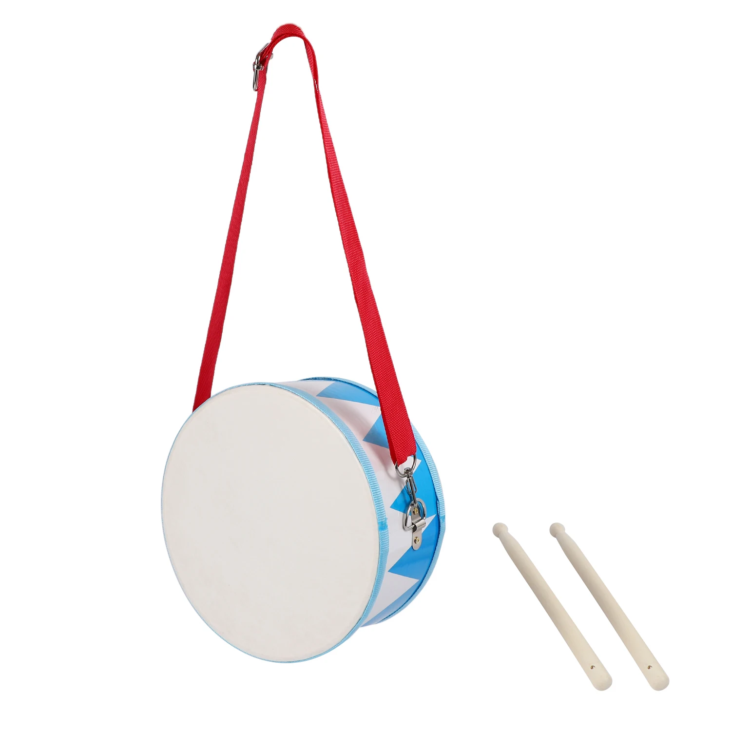 A51Q-Kids Drum Wood Toy Drum Set with Carry Strap Stick for Kids Toddlers Gift for Develop Children's Rhythm Sense