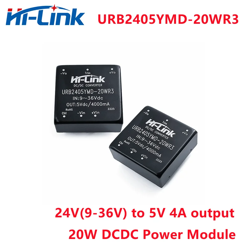 5pcs/lot DCDC Step Down URB2405YMD-20WR3 5V 20W 4A Output Isolated Converter Adjustable Power Switch Module